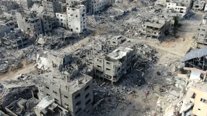 gaza aerial footage destroyed building beit lahia 26 dec 2023 afp scaled 1 - CJ China