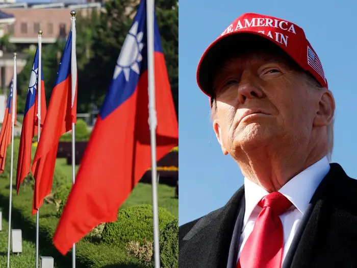 特朗普并非真心实意阻止北京对台军事行动 5 特朗普和台湾国旗